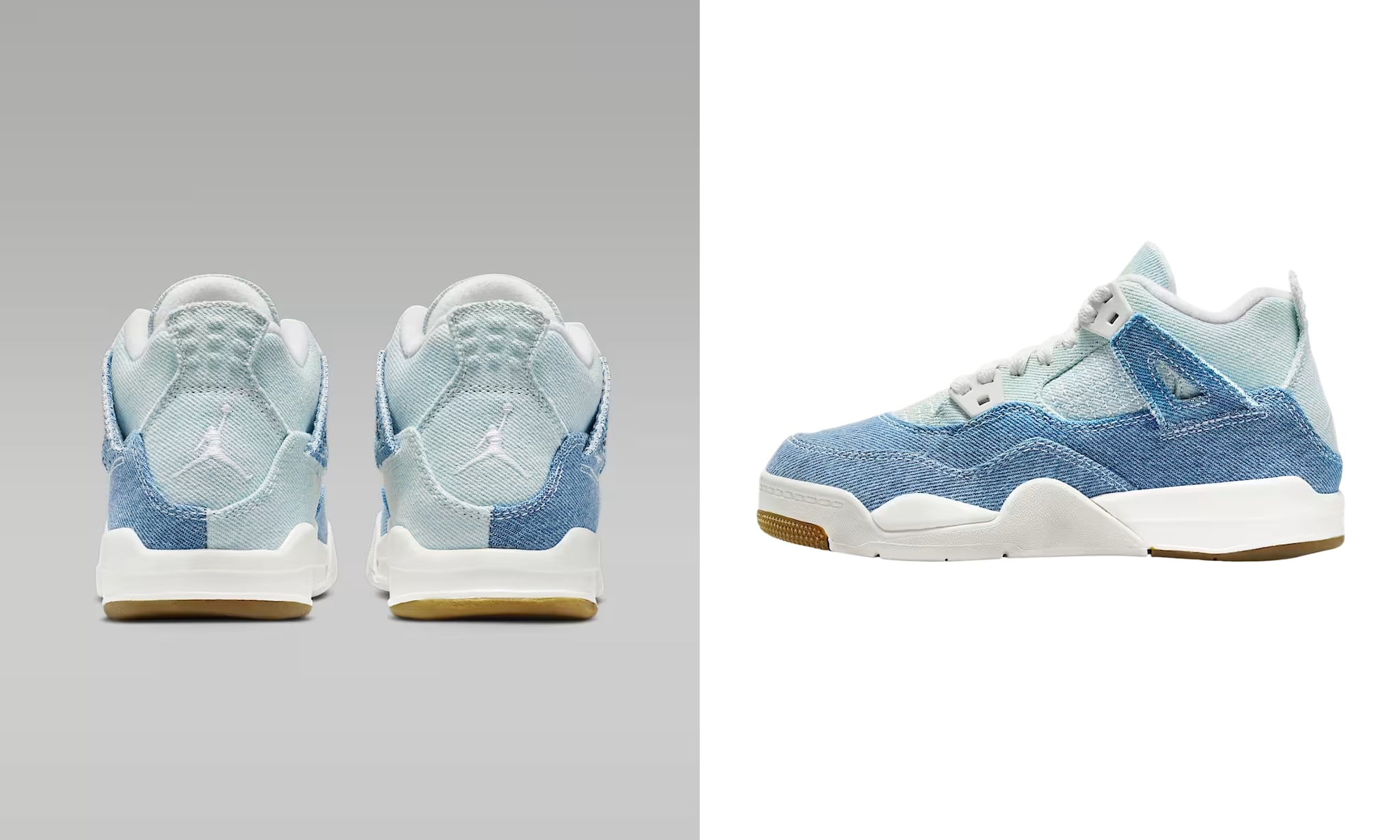 Nike Jordan Retro 4 worn blue kleuterschoenen Nike