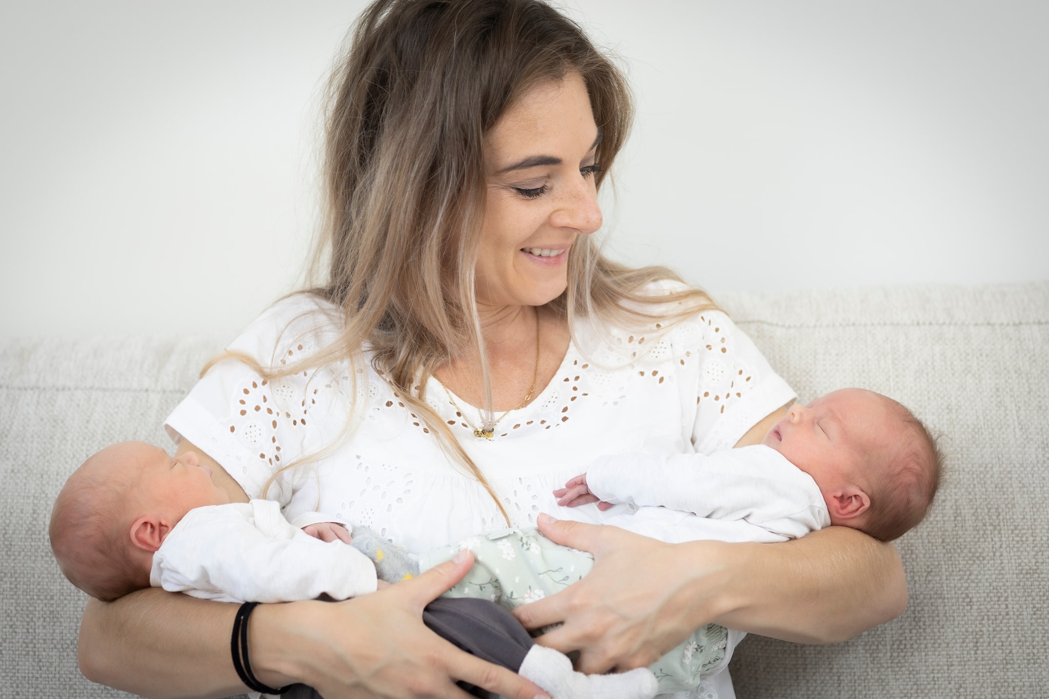 Odilia met Isabel en Manuel. Henri van der Beek