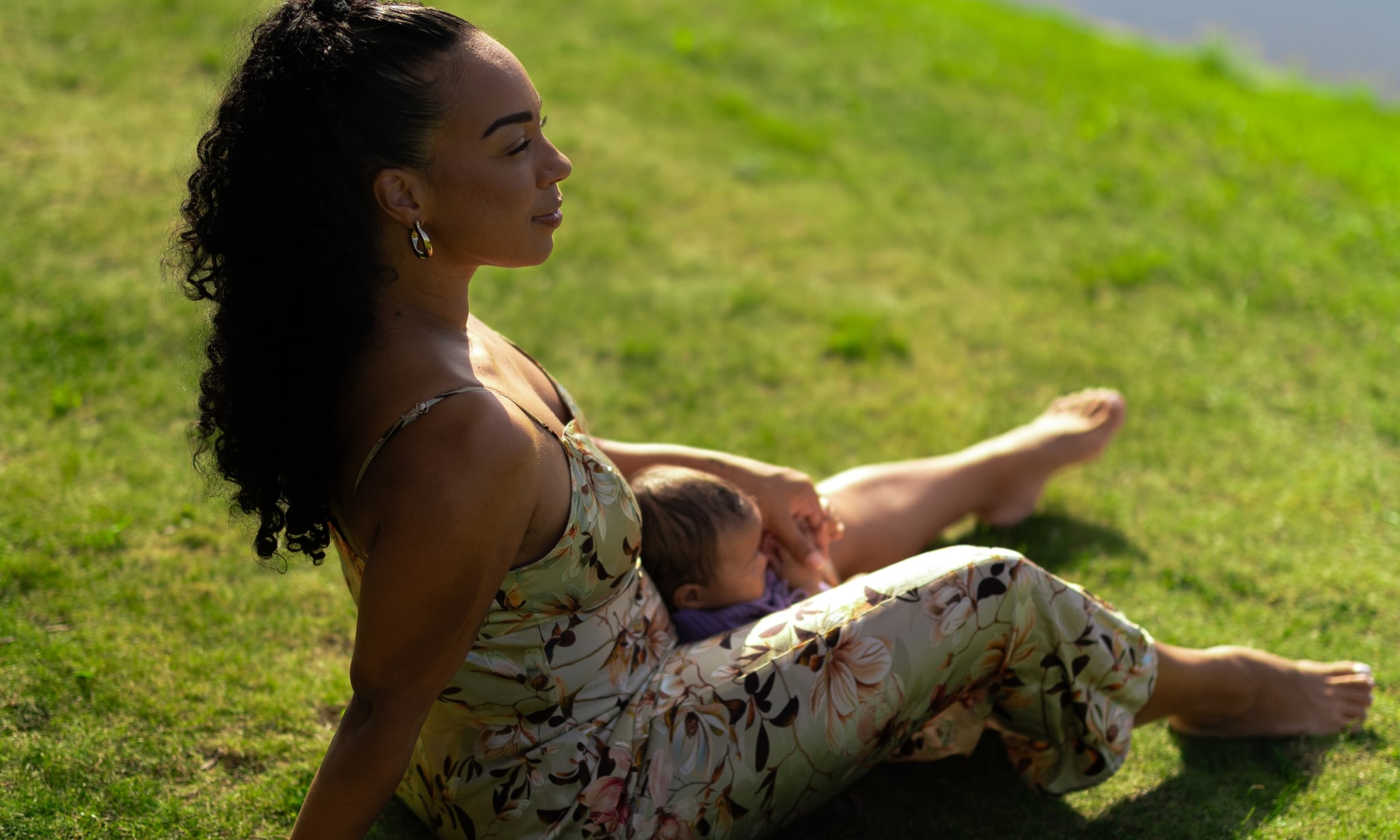 Veronica van Hoogdalem en dochter Kymani.  Ruby Cruden