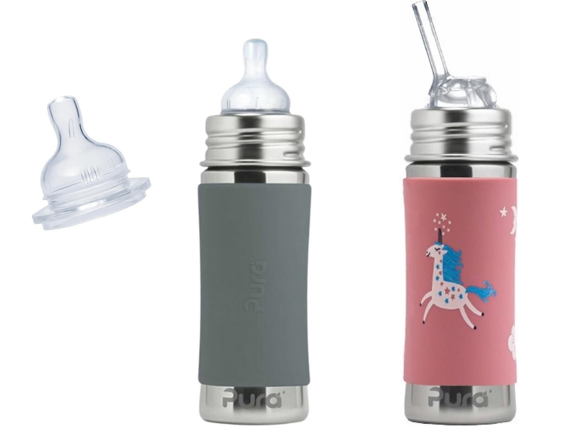 voorbeeld van pura rvs baby- en tuitflessen Pura