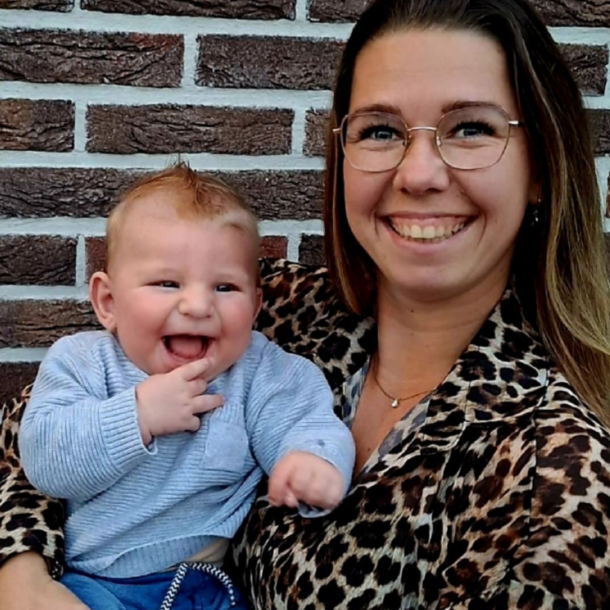 amber ontdekte dat haar baby blind is