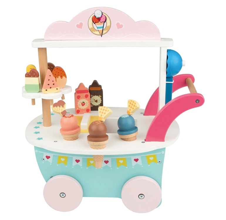 houten ijswagen lidl Lupilu