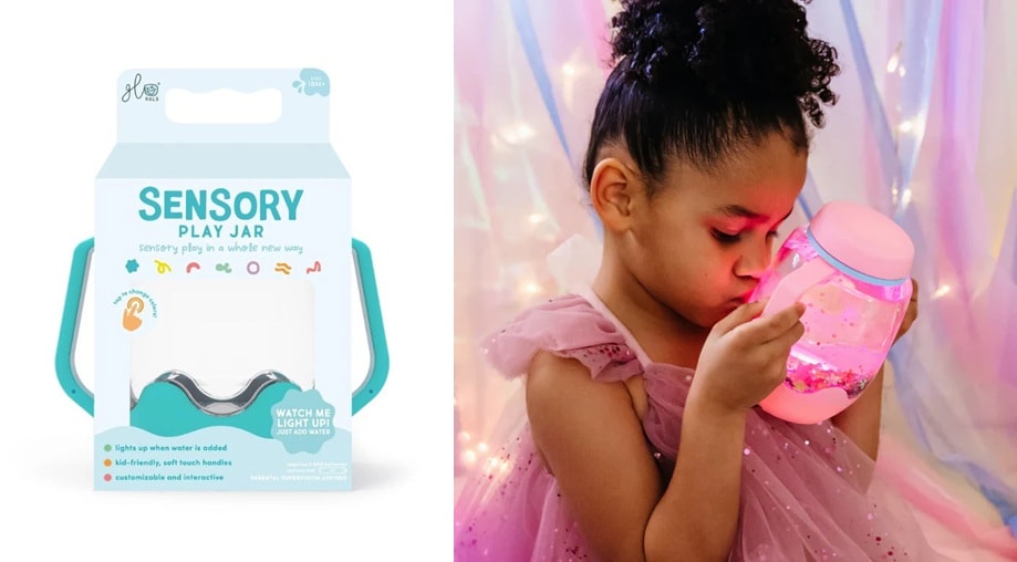 Glo Pals sensory play jar Glo Pals