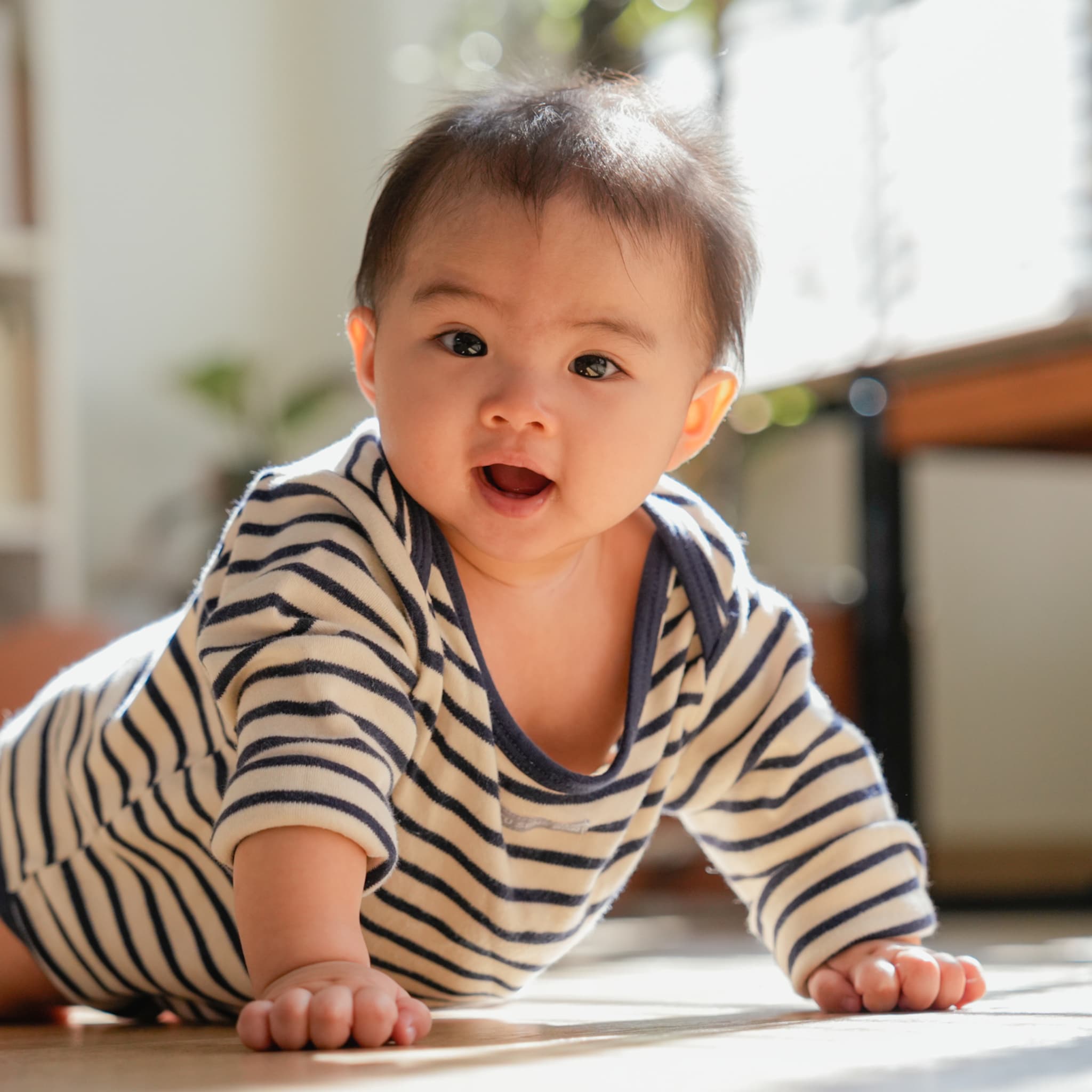 wanneer gaat een baby leren tijgeren