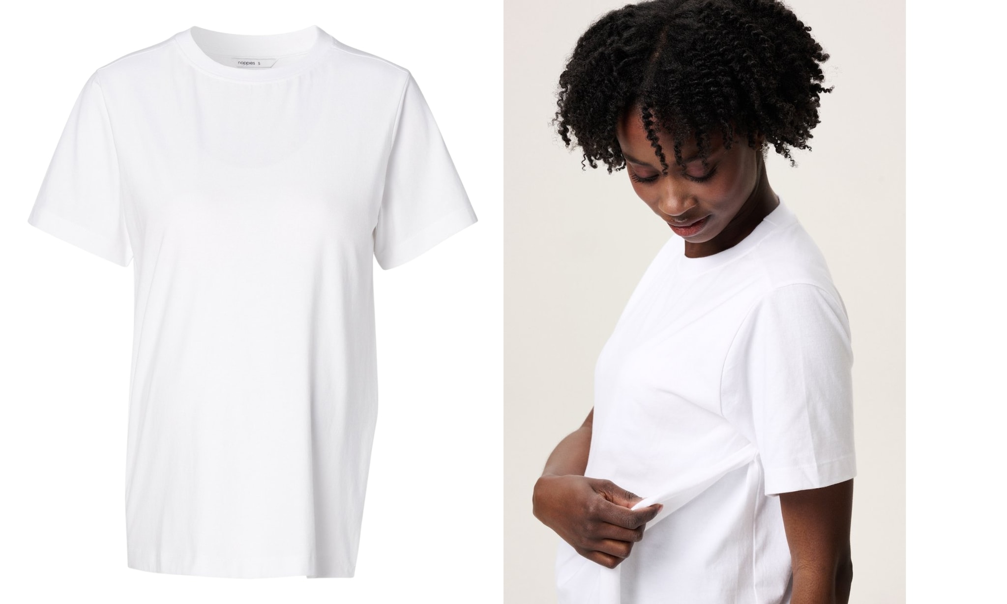 Noppies basic wit t-shirt met voedingsfunctie Noppies
