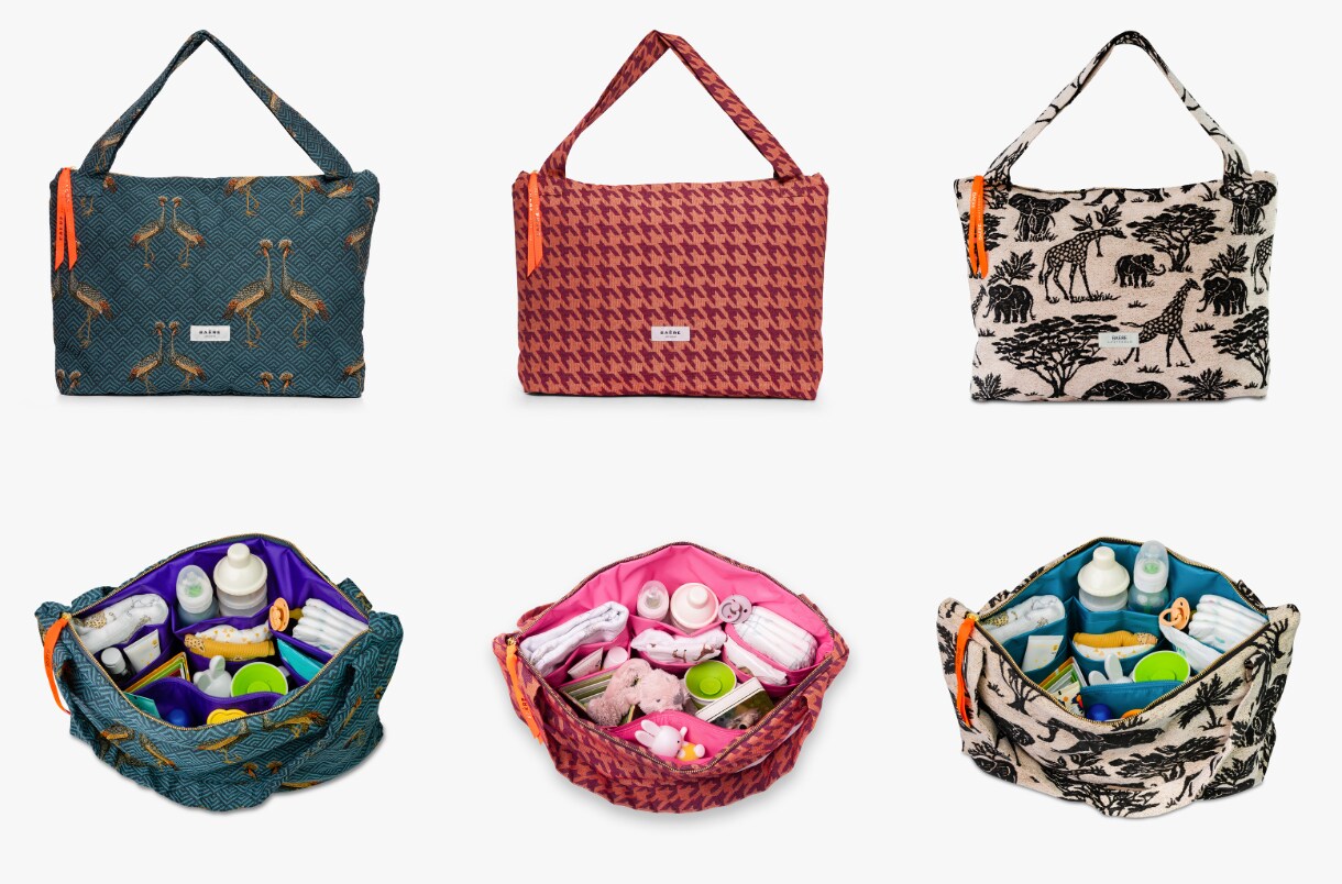 BAERE Amsterdam Luiertassen Kraanvogel, Pied d’Orange en Savanne van BAERE Amsterdam