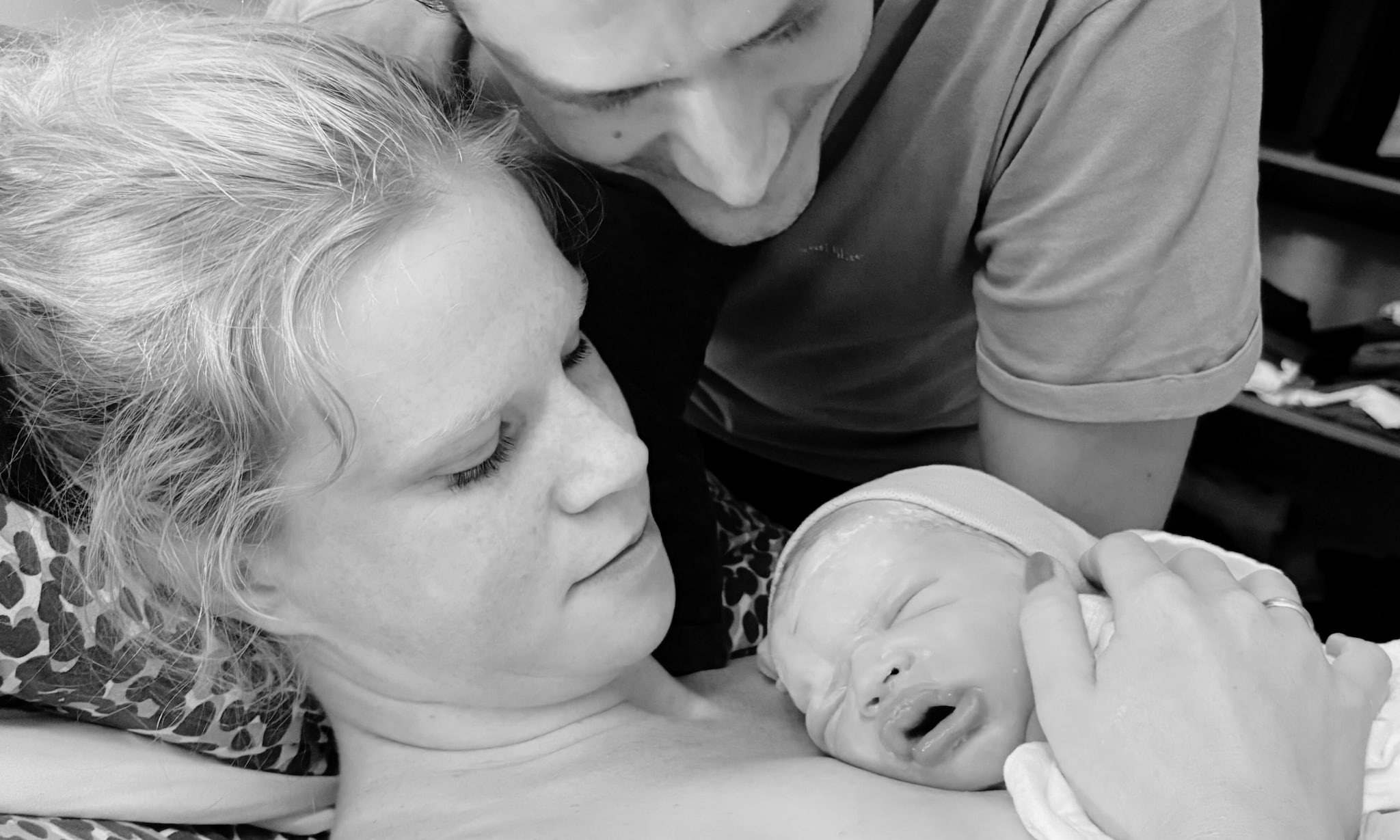 De baby van Laura werd geboren met een aangezichtsligging Privé