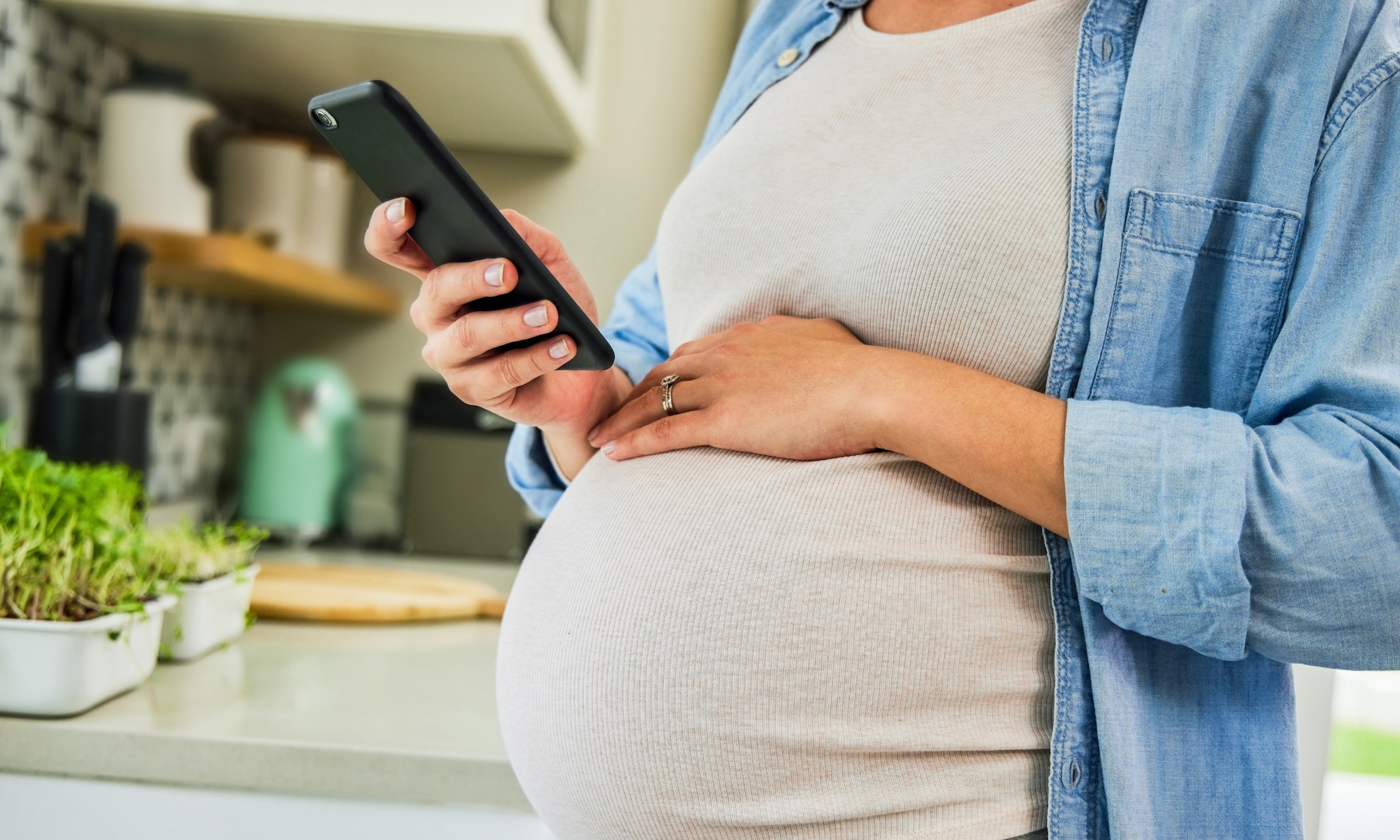 Nieuwe app ‘Slimmer Zwanger Plus’ helpt zwangere vrouwen met obesitas bij hun gezondheid Getty Images