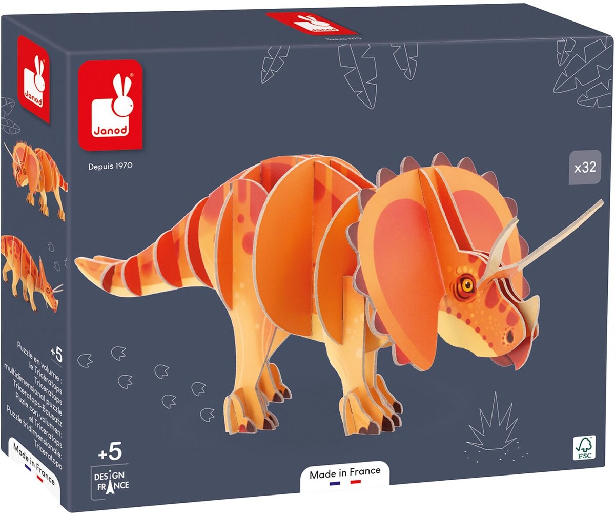 Janod 3d-puzzel triceratops Janod