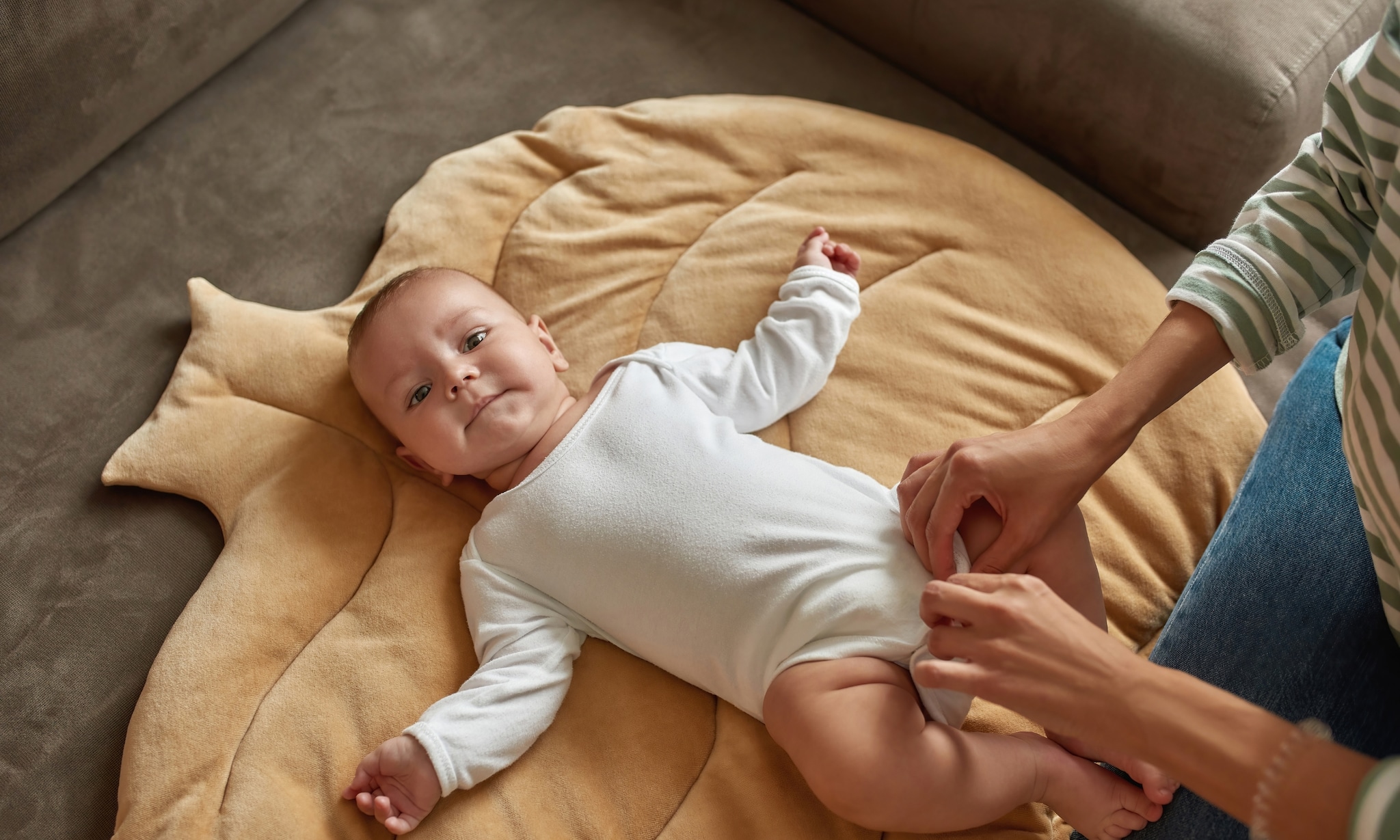 Moeder deelt briljante hack waardoor luiers verschonen makkelijker wordt Getty Images