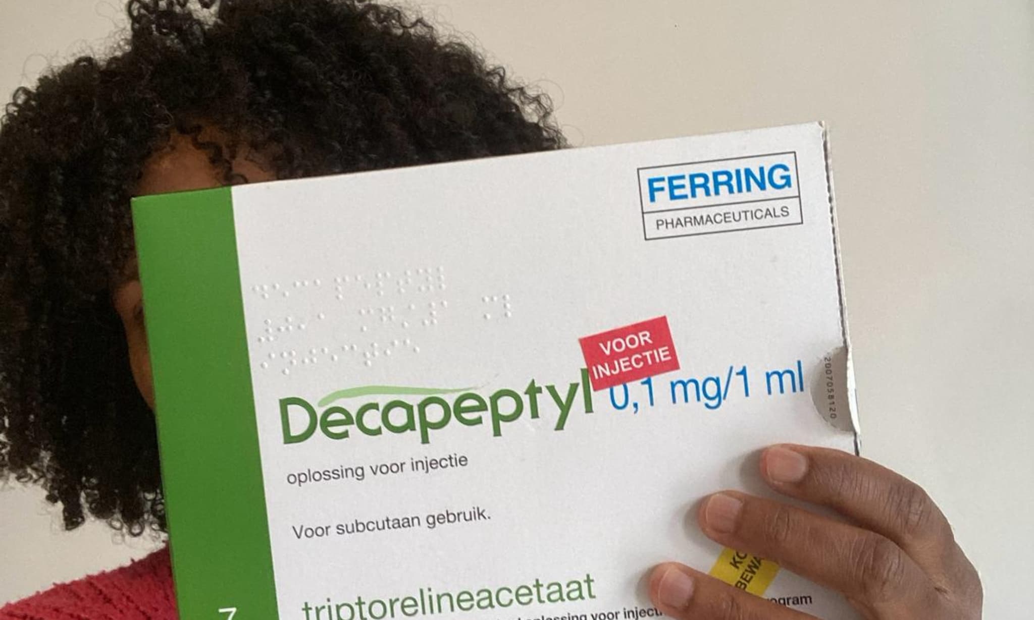 Cerissa wil niet herkenbaar op de foto, dit zijn haar vruchtbaarheidsmedicijnen. Privé