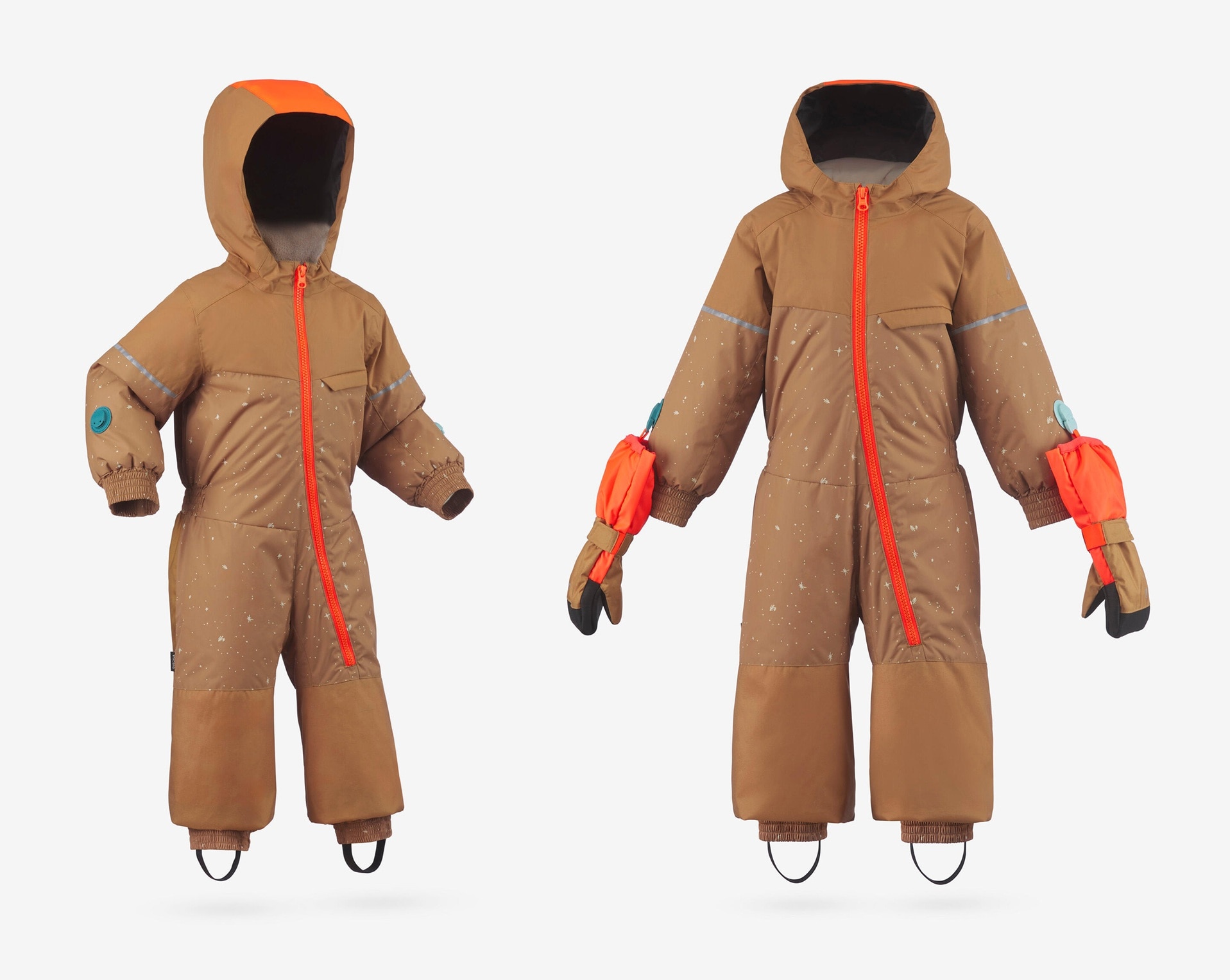 bruin skipak wedze decathlon voor peuters en kleuters Wedze