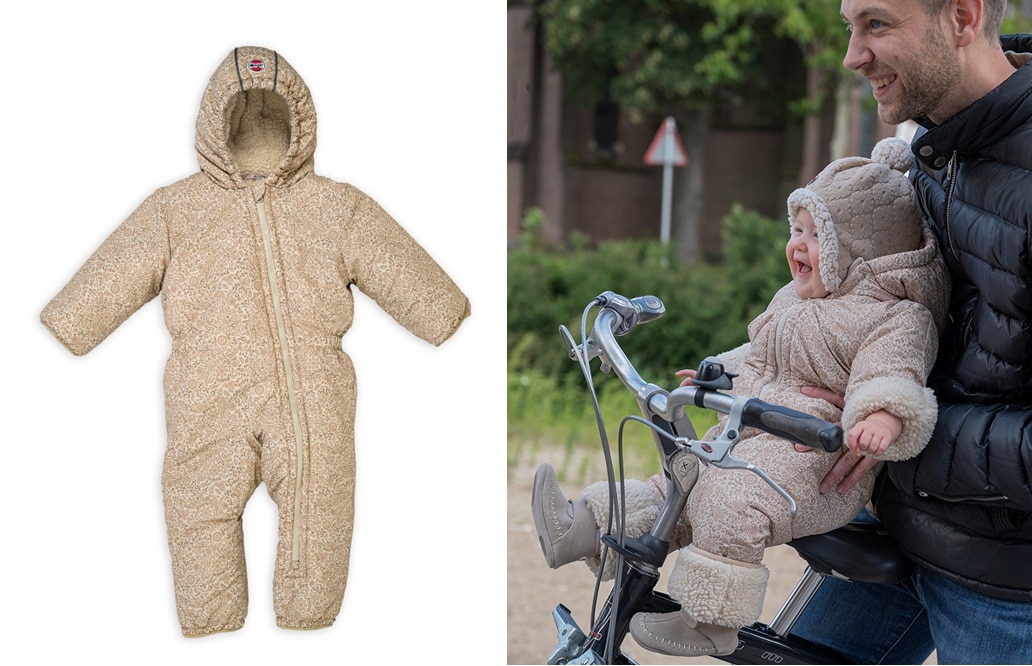 baby draagt lodger skipak met diagonale rits Lodger