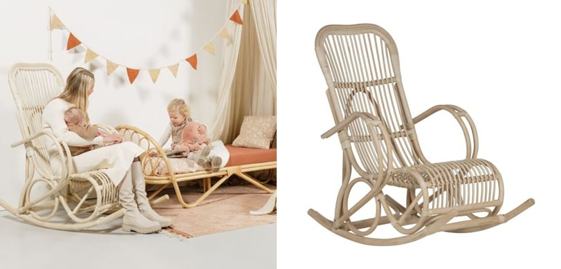Babypark Exclusief Nora Schommelstoel - Naturel Babypark