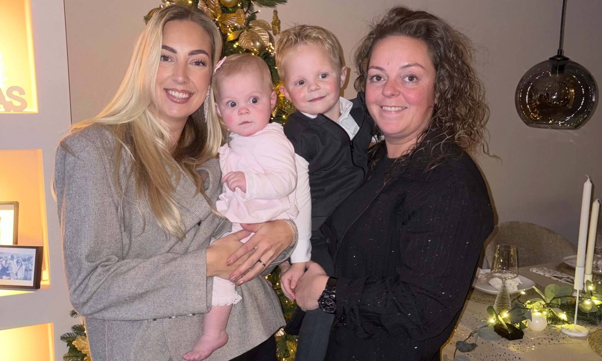 Dyonne en haar gezin Privébeeld