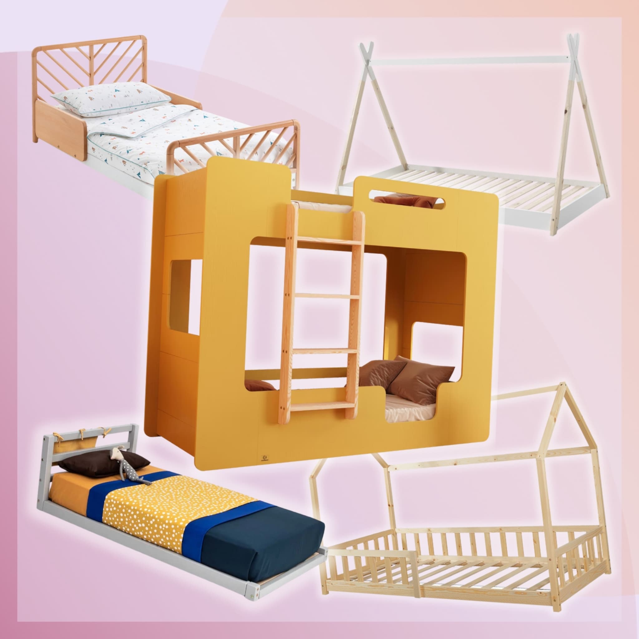 laag montessoribed of vloerbed voor baby en peuter