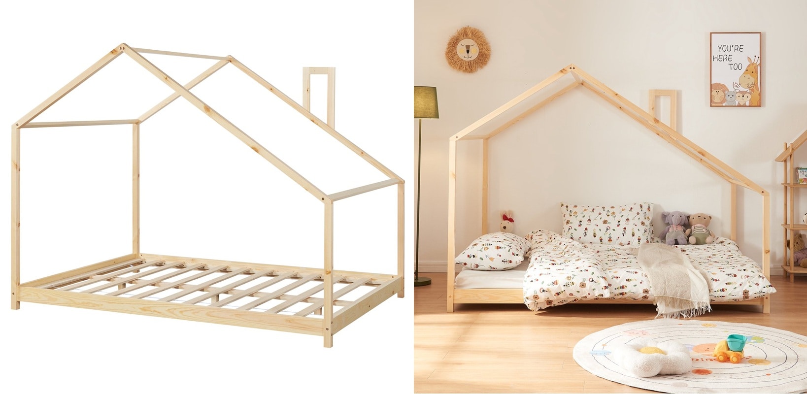 houten bedhuisje zonder balustrade met schoorsteen van en.casa en.casa