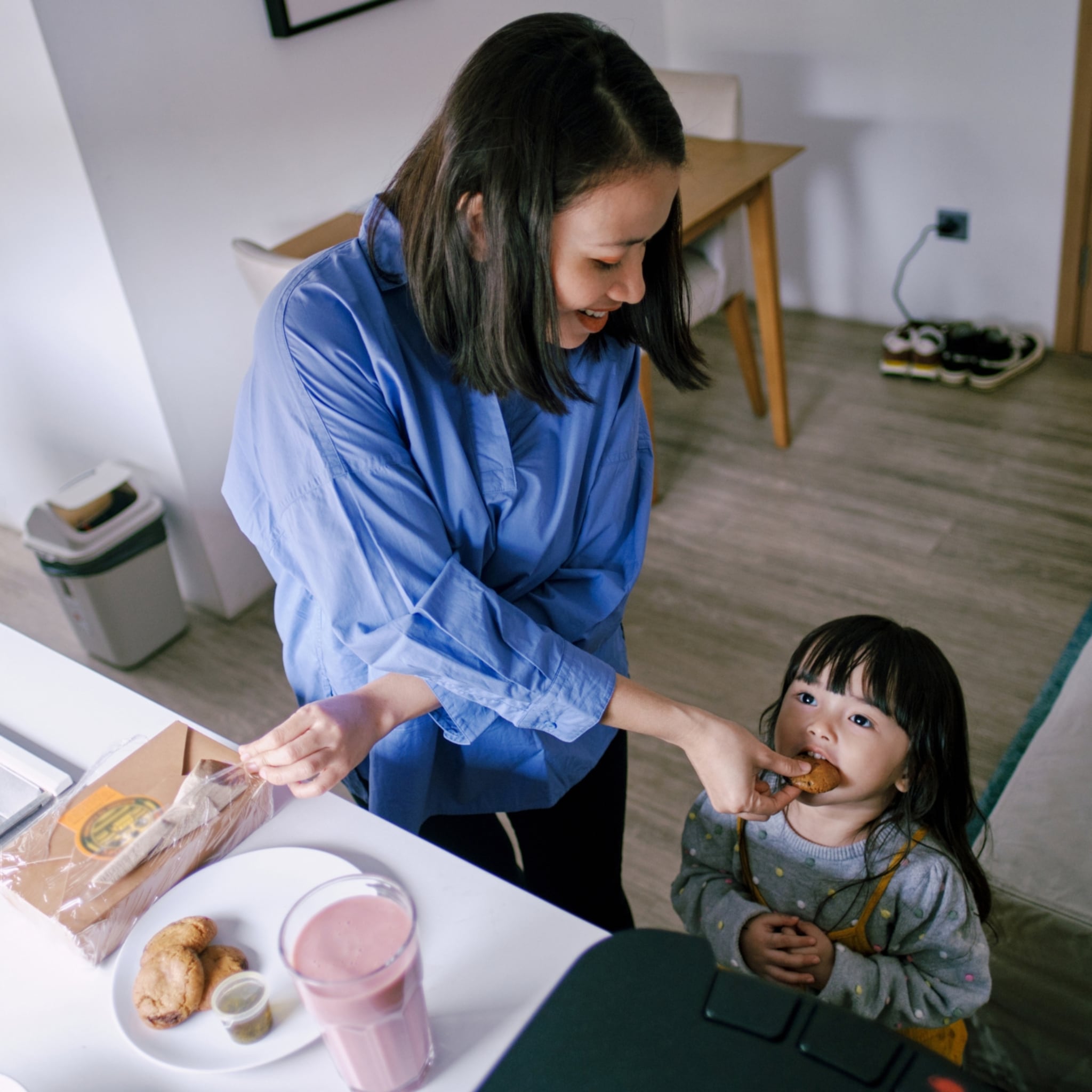 ochtendspits met peuter in huis