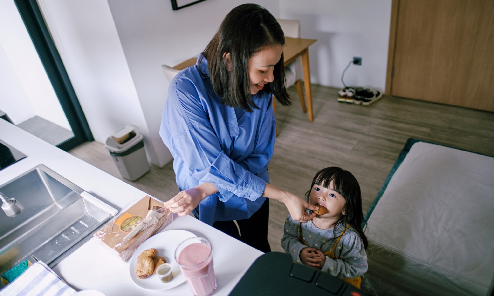 21x zo ziet de ochtendspits eruit met een peuter in huis Getty Images