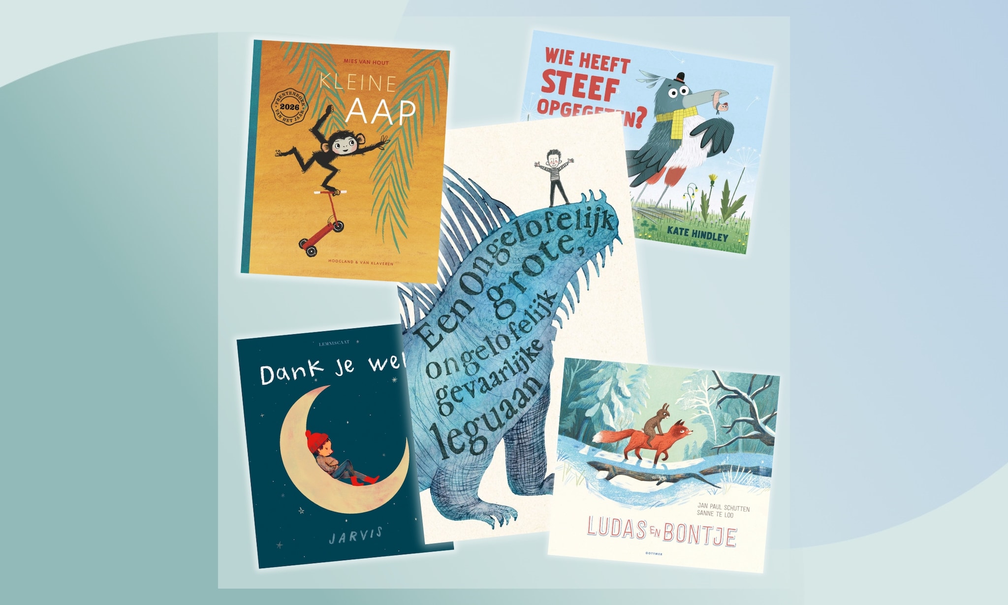selectie van de prentenboek top 10 van de nationale voorleesdagen 2026, waaronder kleine aap van mies van hout Ouders van Nu