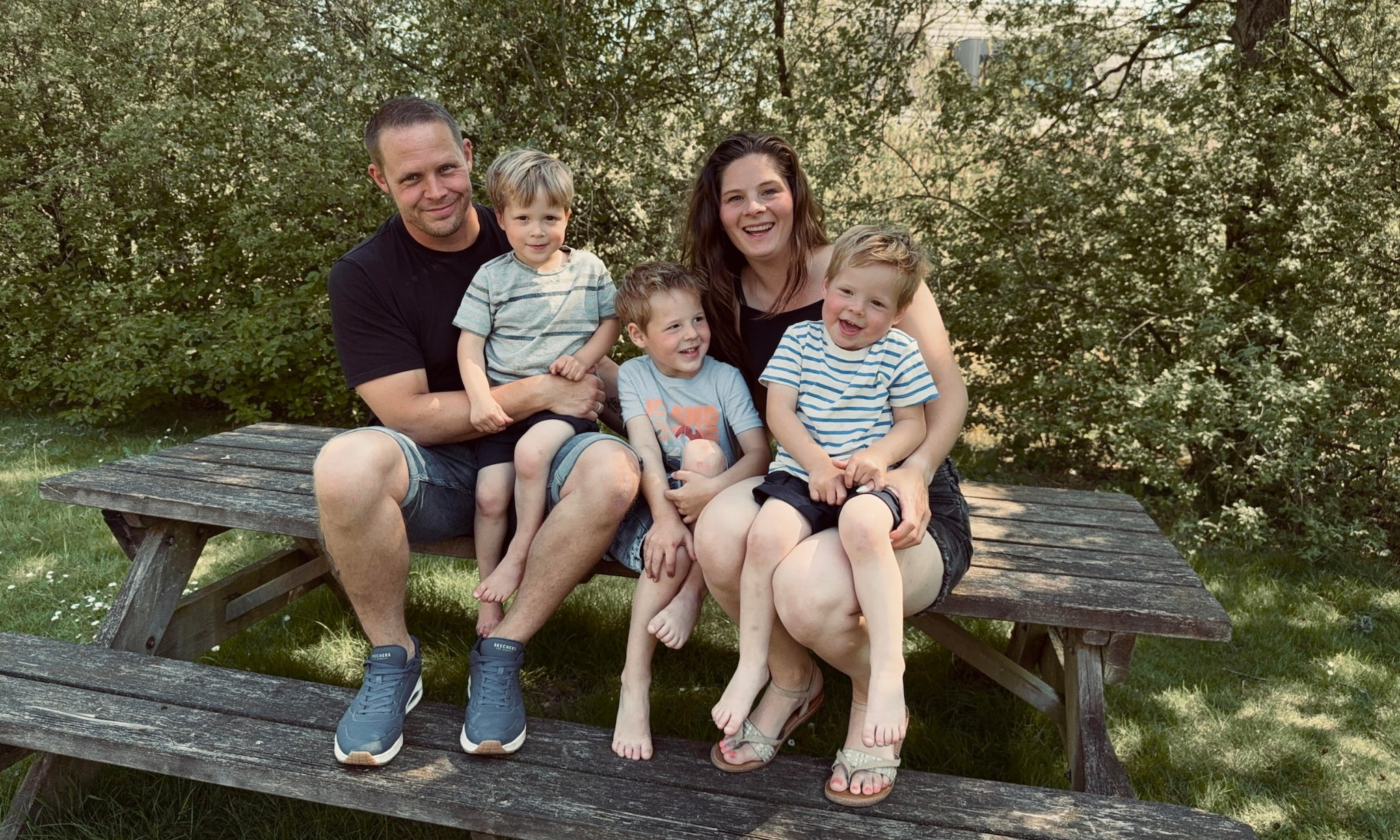 Rebecca en gezin Privébeeld