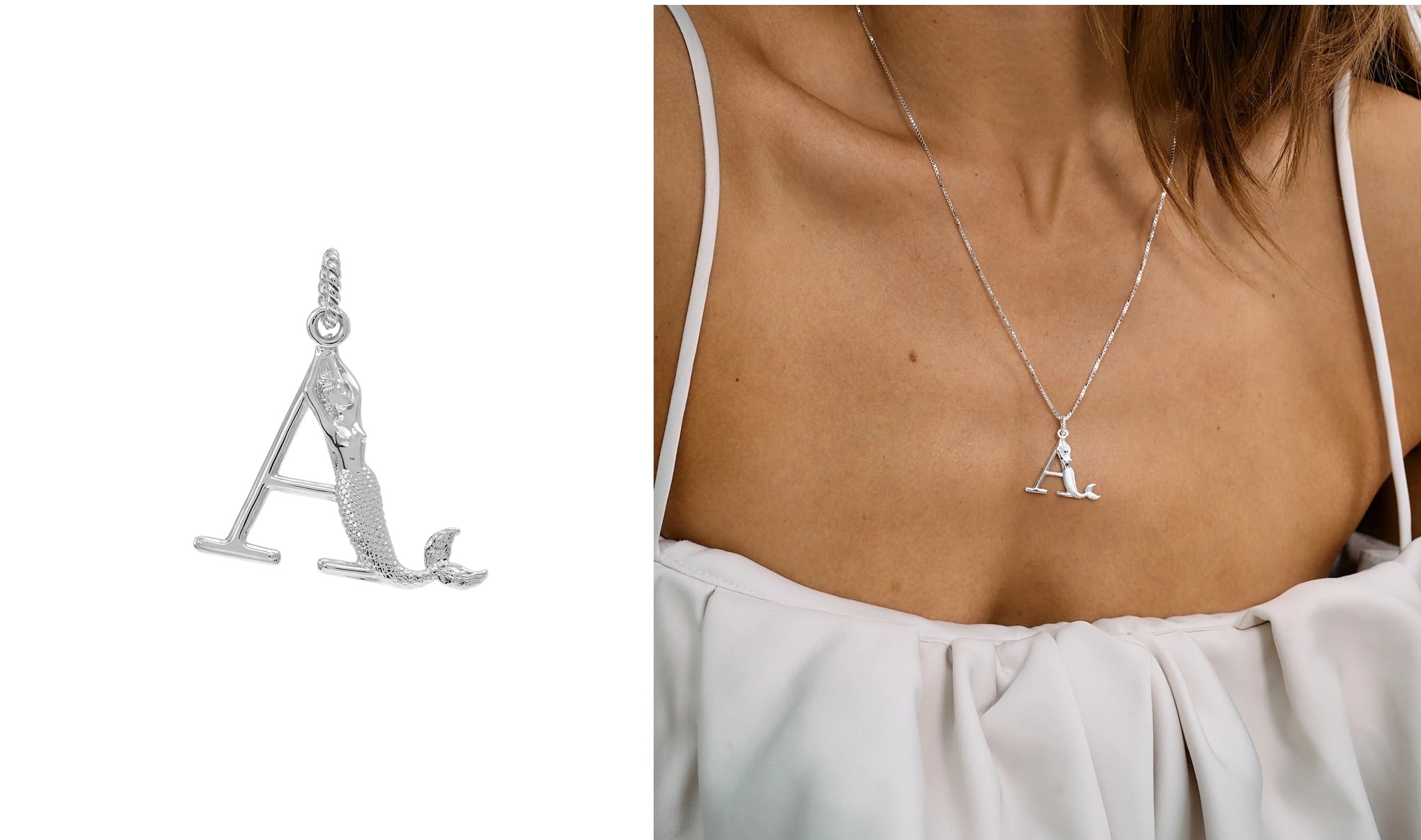 Initial Muse Necklace Charm Anna + Nina