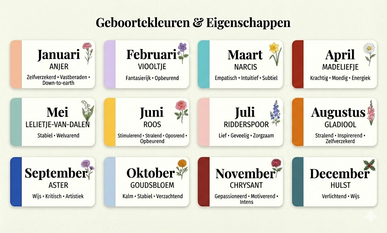 Dit zegt de geboortebloem van je kind over zijn karakter Illustratie: Google Gemini