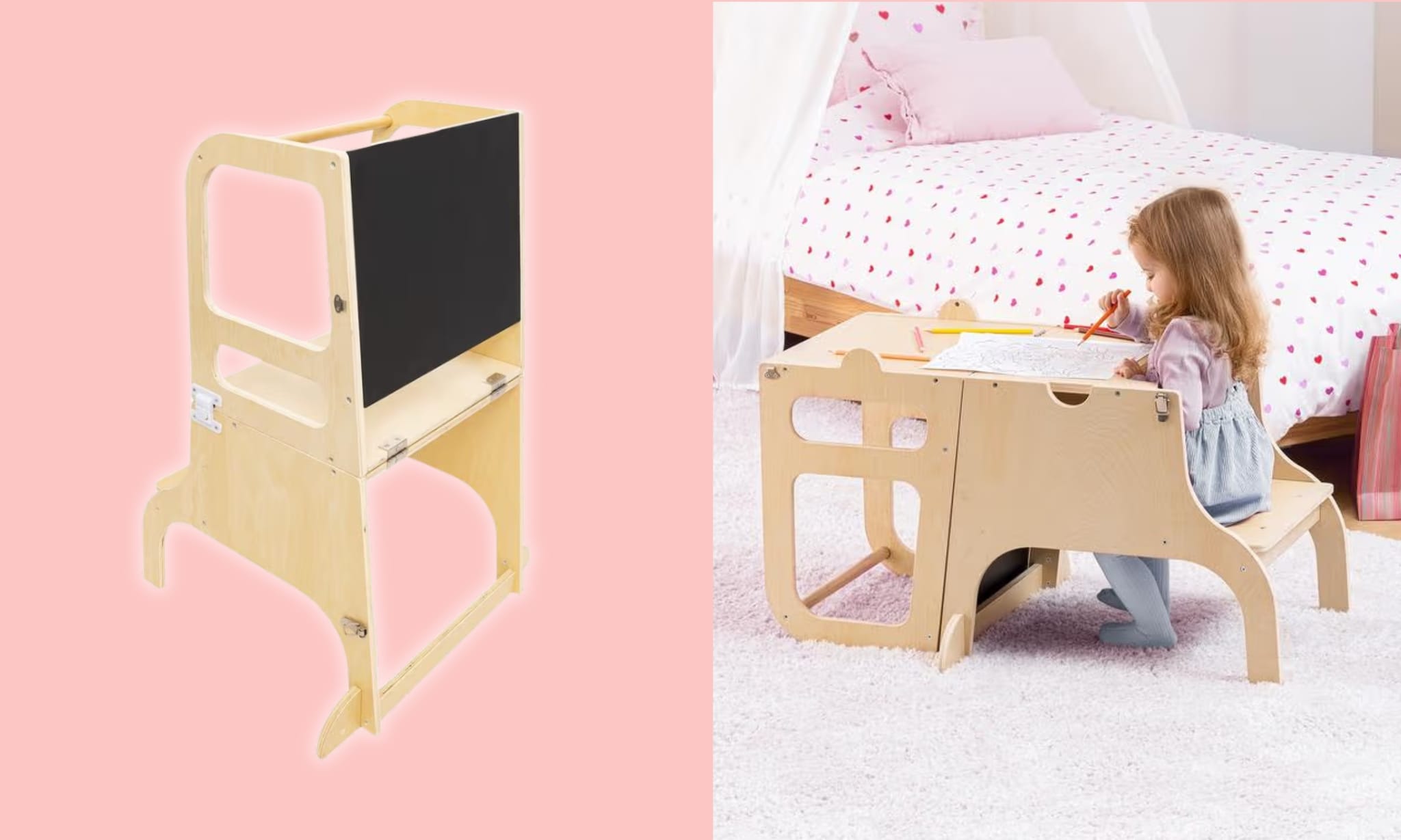 Deze low budget 3-in-1 leertoren met tekenbord vind je nu bij Action Action