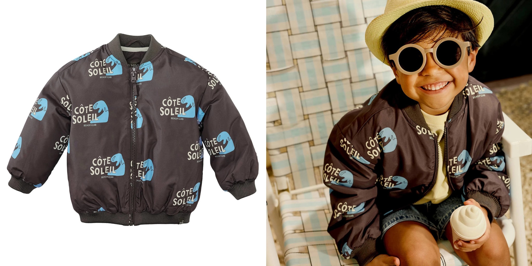 jongen draagt z8 bomberjack Z8