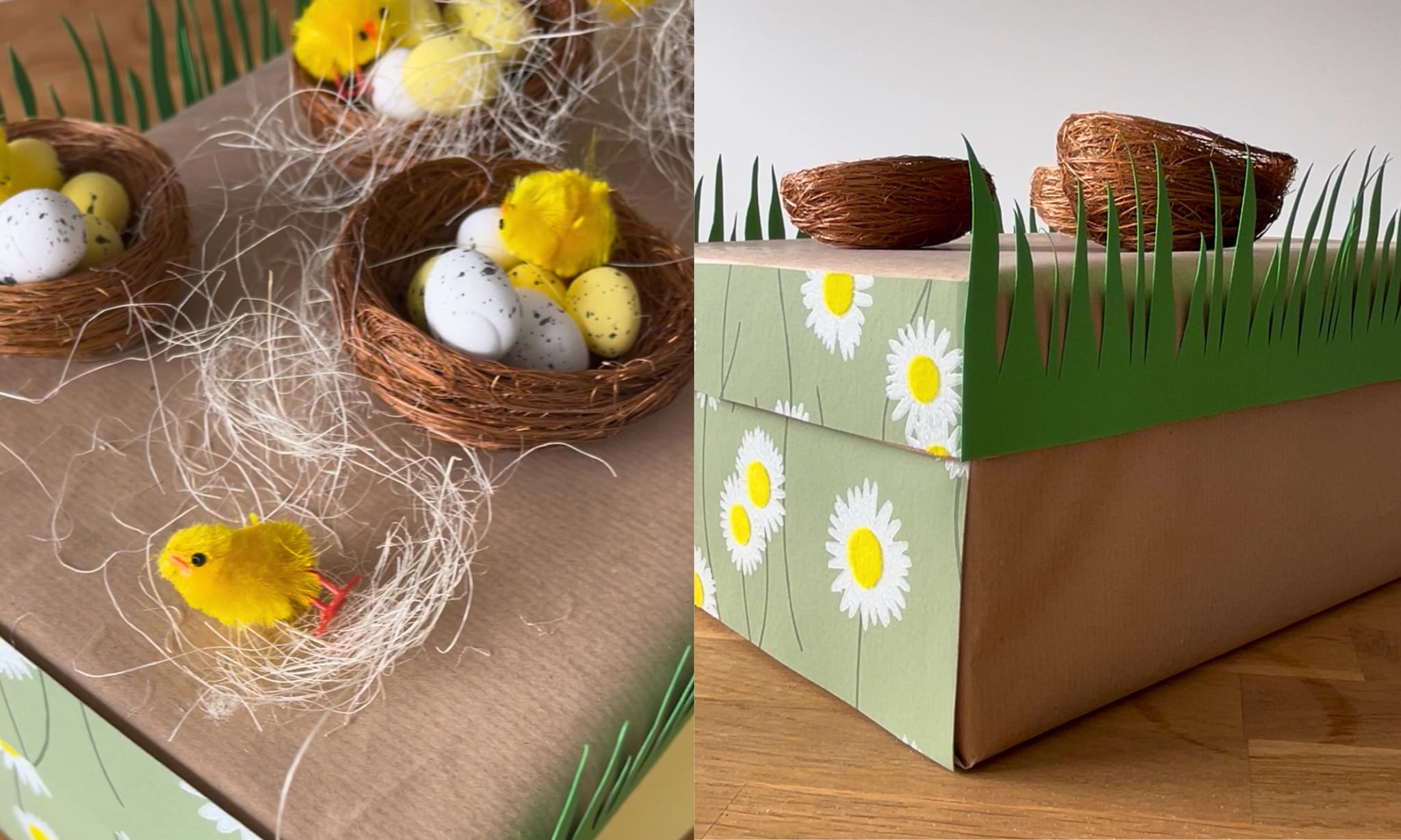 Ouders van Nu-redacteur Iris knutselde een paasdoos voor het paasontbijt op school