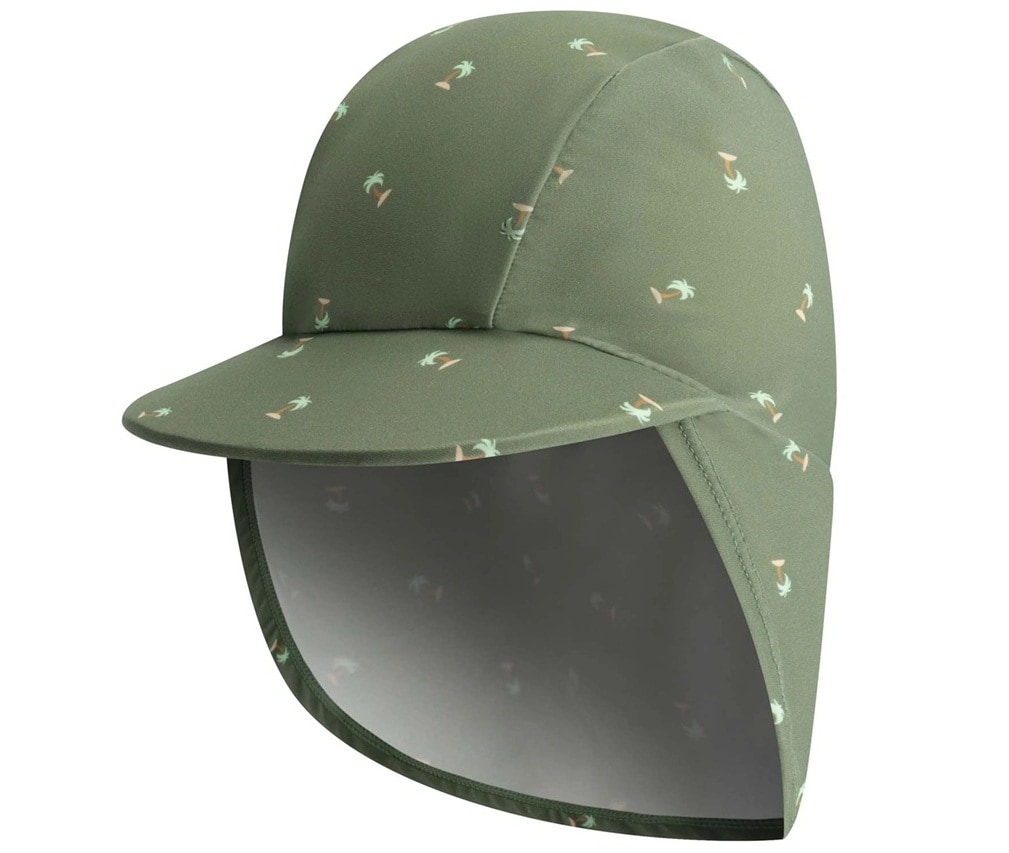 prenatal uv-zwempet groen met palmbomenprint Prénatal