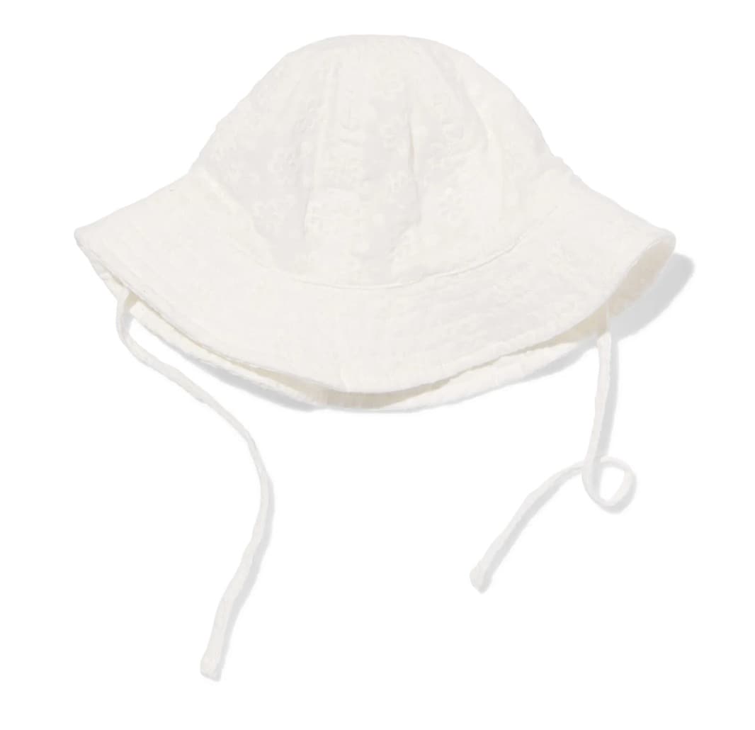 wit zonnehoedje baby hema HEMA