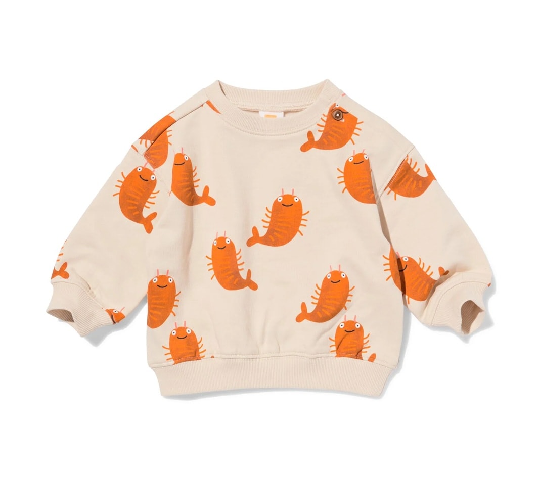 oranje sweater garnalen hema HEMA