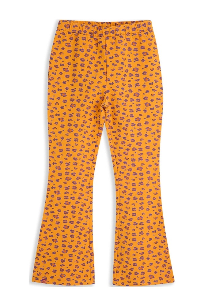 4President flared broek oranje panterprint 4President