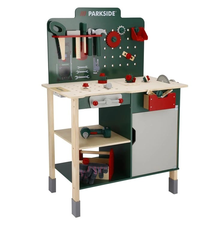 lidl speelgoedwerkbank Parkside