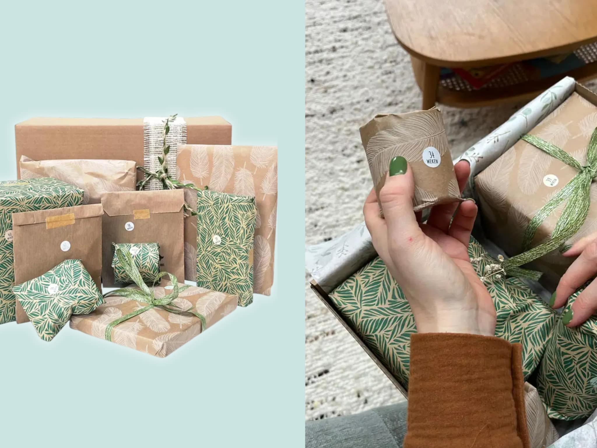 zwangerschapsverlof cadeau aftelkalender