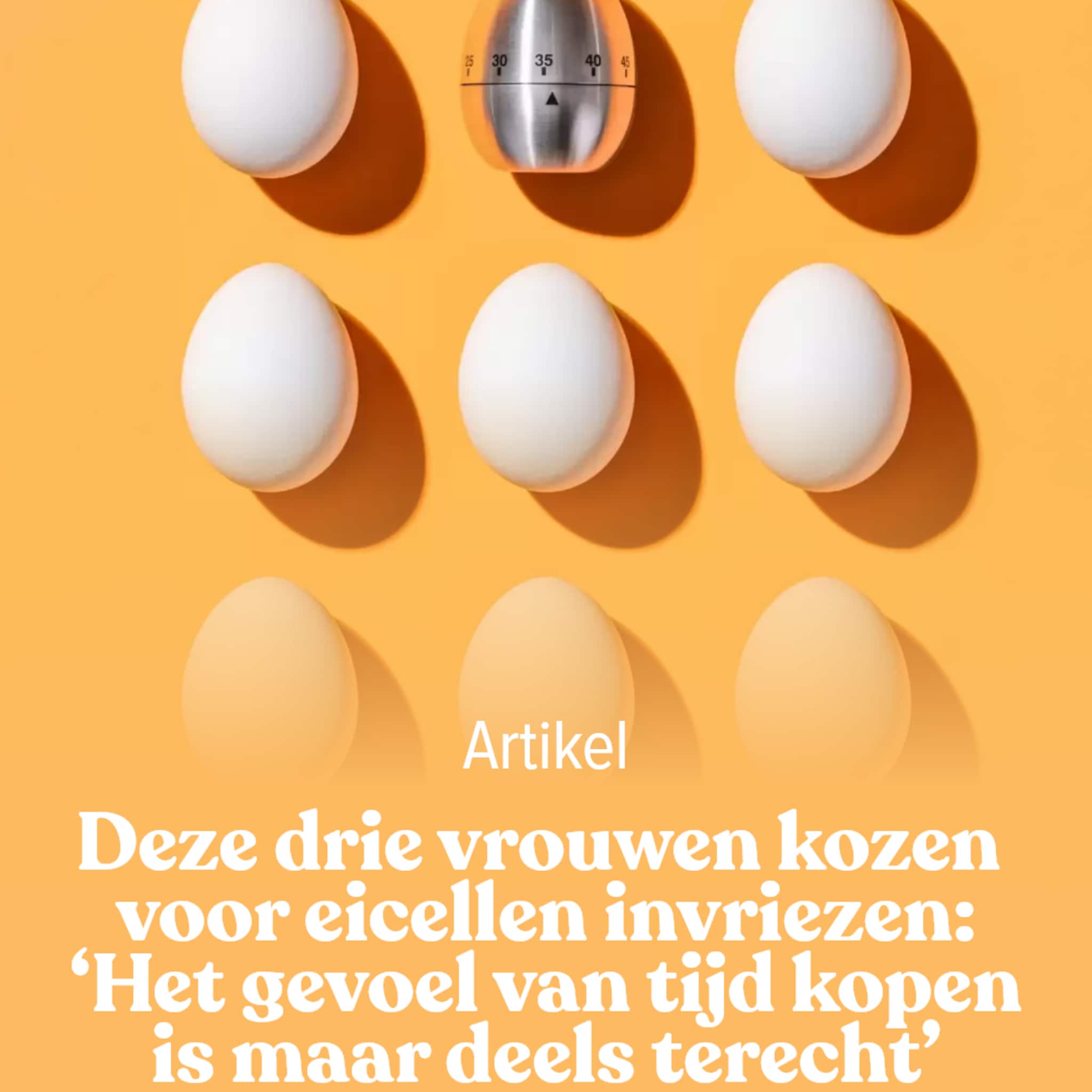 Eicellen invriezen
