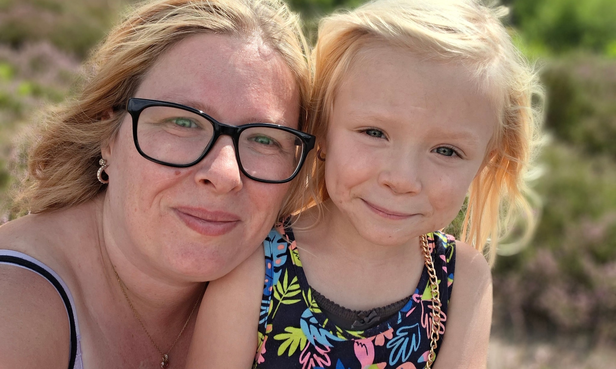 Linda (36) kreeg vlak na de geboorte van dochter Rosa-Linn de eerste klachten die passen bij de perimenopauze.