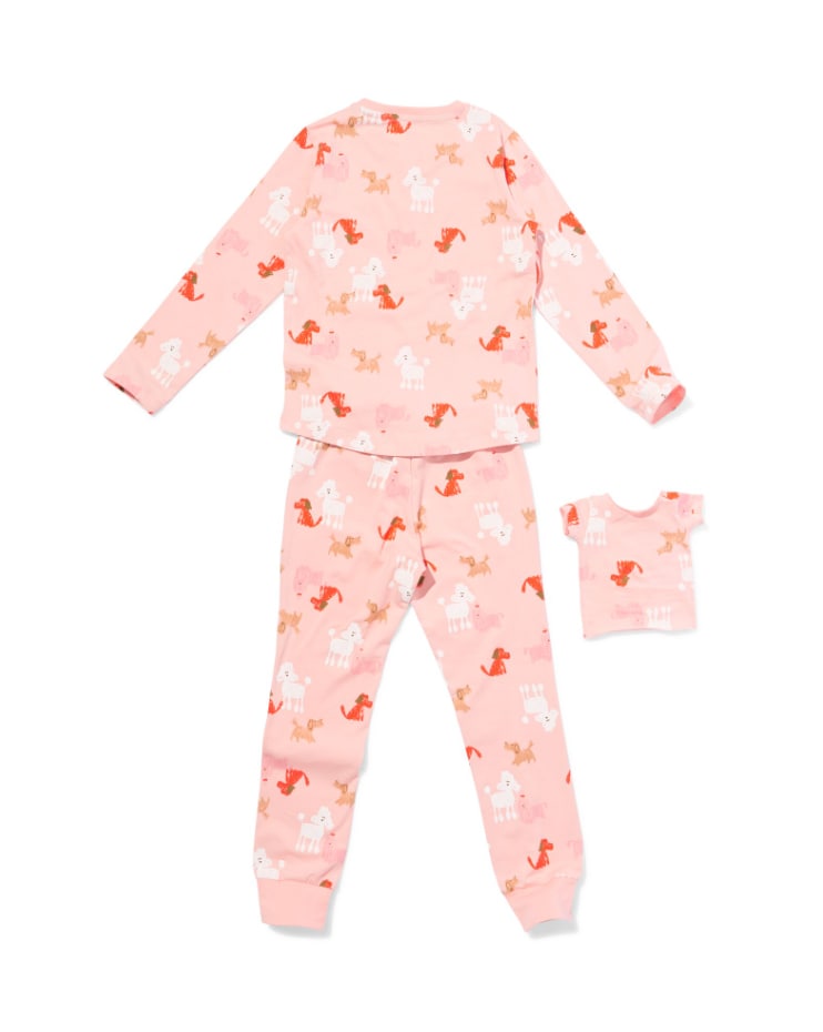 Rode kinderpyjama met honden HEMA