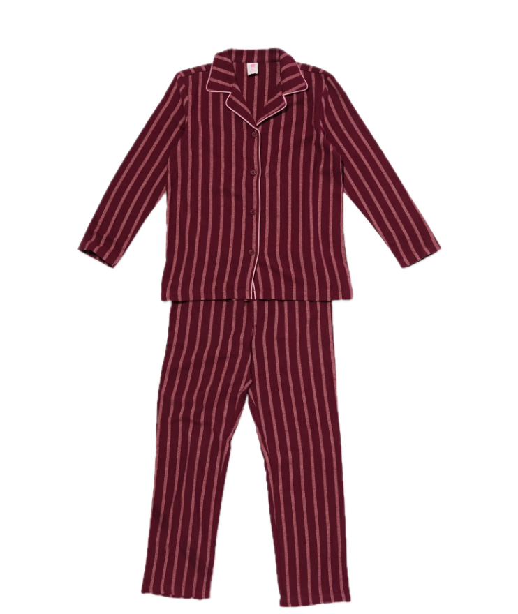 Flanellen pyjama met strepen HEMA