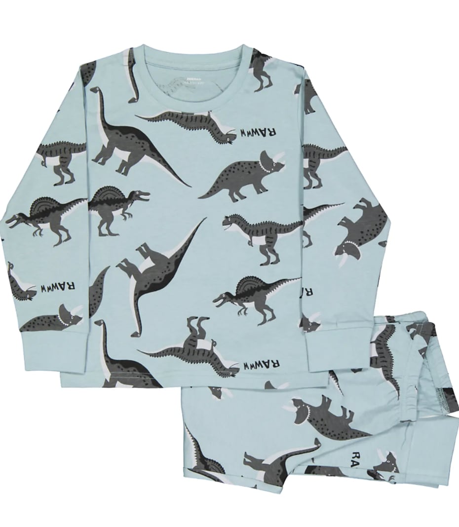 Pyjama met print van verschillende dinosaurussen Zeeman