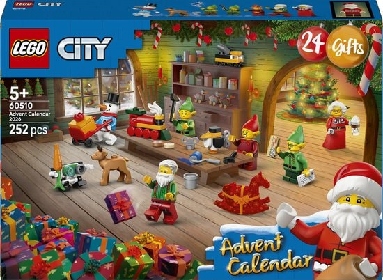 LEGO City Adventskalender 2026 Werkplaats van de Kerstman LEGO
